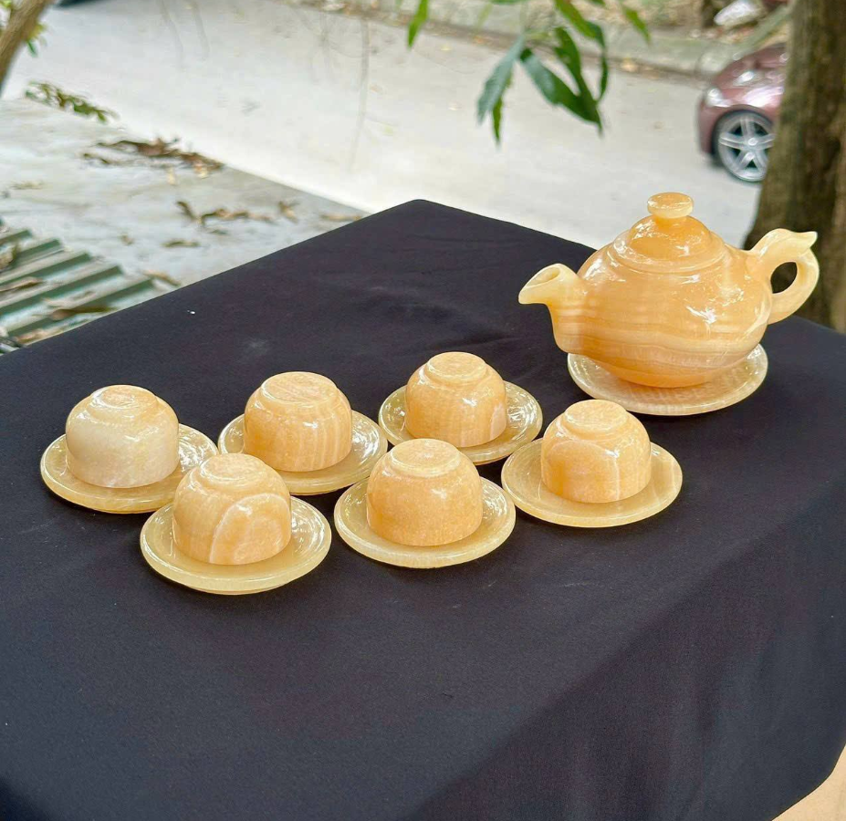 Bộ ấm chén đá Ngọc Hoàng Long 5